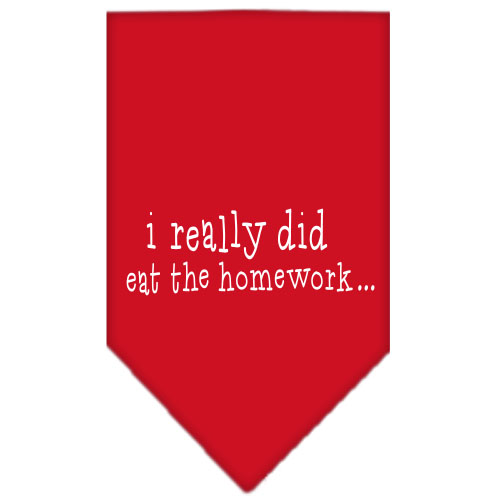 I really did eat the Homework Screen Print Bandana Red Large